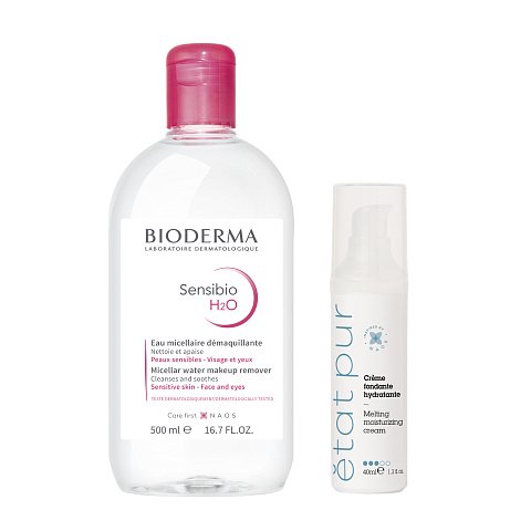 Набор Bioderma + Etat Pur для всех типов кожи. Очищение и увлажнение