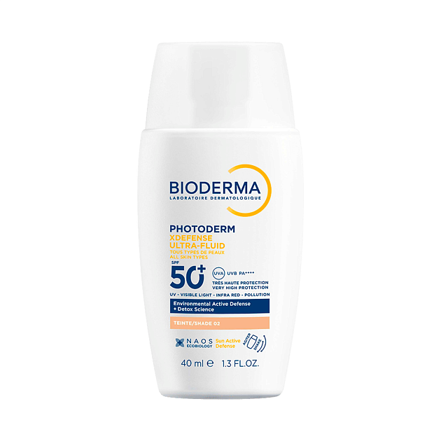 Xdefense SPF 50+ Солнцезащитный флюид для всех типов кожи, светлый оттенок