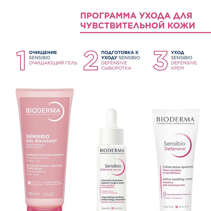 Очищающий гель для чувствительной кожи