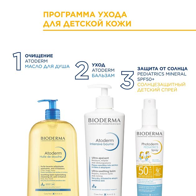 BIODERMA Photoderm PEDIATRICS Спрей SPF50+ — купить по выгодной цене