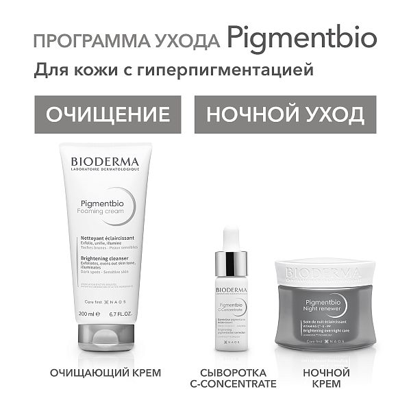 BIODERMA Pigmentbio Осветляющий и восстанавливающий ночной крем — купить по выгодной цене