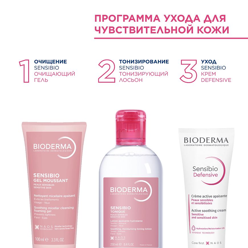 BIODERMA Sensibio Тонизирующий успокаивающий лосьон для чувствительной кожи — купить по выгодной цене