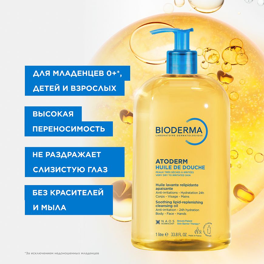 BIODERMA Atoderm Масло для душа — купить по выгодной цене