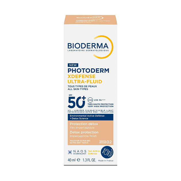 Xdefense SPF 50+ Солнцезащитный флюид для всех типов кожи, светлый оттенок