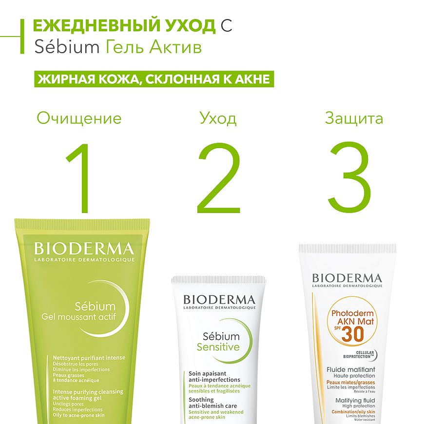 BIODERMA Sébium Гель Актив — купить по выгодной цене