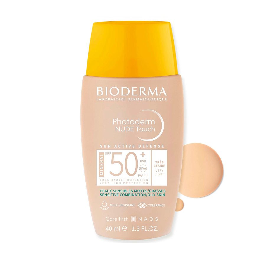 Cолнцезащитный флюид с очень светлым оттенком SPF 50+