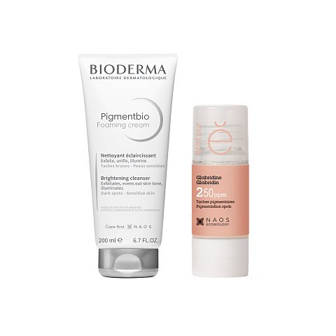Набор Bioderma + Etat Pur для кожи с гиперпигментацией. Очищение и уход.